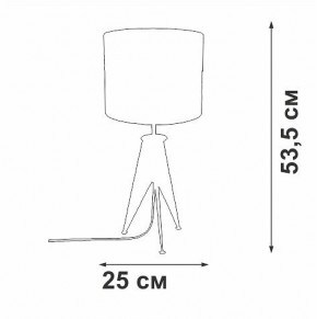 Настольная лампа декоративная Vitaluce V28340 V28340-1/1L в Верхней Салде - verhnyaya-salda.ok-mebel.com | фото 2
