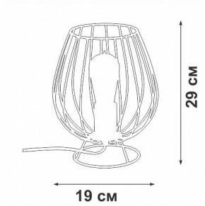 Настольная лампа декоративная Vitaluce V4296 V4296-0/1L в Верхней Салде - verhnyaya-salda.ok-mebel.com | фото 3