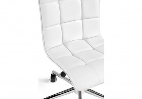 Офисное кресло Квадро экокожа белая / хром в Верхней Салде - verhnyaya-salda.ok-mebel.com | фото 7