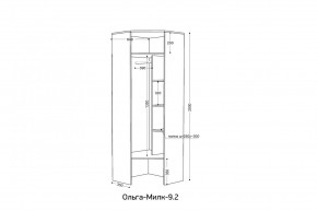 ОЛЬГА-МИЛК 9.2 Шкаф угловой с зеркалом в Верхней Салде - verhnyaya-salda.ok-mebel.com | фото 2
