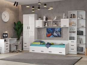 ВЕГА NEW Пенал (Белый глянец/белый) в Верхней Салде - verhnyaya-salda.ok-mebel.com | фото 2