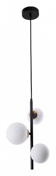 Подвесная люстра Arte Lamp Gemini A2243SP-3BK в Верхней Салде - verhnyaya-salda.ok-mebel.com | фото 2