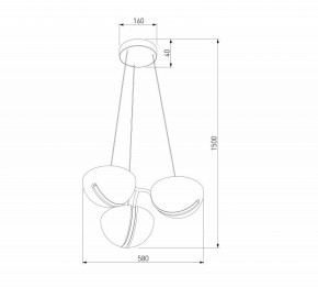 Подвесная люстра Eurosvet Emisfero 50083/3 LED золото в Верхней Салде - verhnyaya-salda.ok-mebel.com | фото 6
