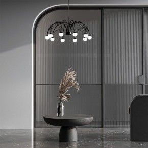 Подвесная люстра Eurosvet Ragno 90034/10 LED черный в Верхней Салде - verhnyaya-salda.ok-mebel.com | фото 4