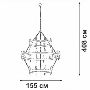 Подвесная люстра Vitaluce V1872 V1872-7/16+8+8 в Верхней Салде - verhnyaya-salda.ok-mebel.com | фото 3