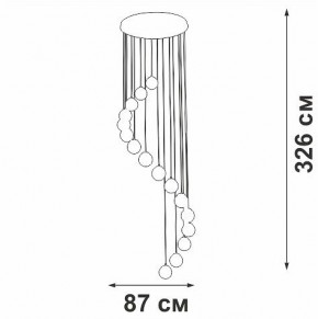 Подвесная люстра Vitaluce V2893 V2893-9/16S в Верхней Салде - verhnyaya-salda.ok-mebel.com | фото 4