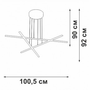 Подвесная люстра Vitaluce V3051 V3051-1/3S в Верхней Салде - verhnyaya-salda.ok-mebel.com | фото 4