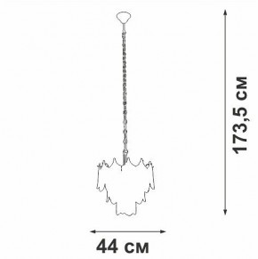 Подвесная люстра Vitaluce V58120 V58120-8/5 в Верхней Салде - verhnyaya-salda.ok-mebel.com | фото 3