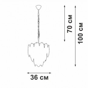 Подвесная люстра Vitaluce V5887 V5887-9/7 в Верхней Салде - verhnyaya-salda.ok-mebel.com | фото 5