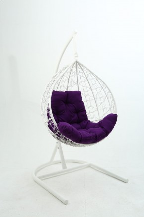 Подвесное кресло Бароло (белый/фиолетовый) в Верхней Салде - verhnyaya-salda.ok-mebel.com | фото