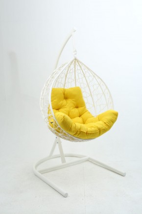 Подвесное кресло Бароло (белый/желтый) в Верхней Салде - verhnyaya-salda.ok-mebel.com | фото