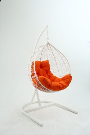 Подвесное кресло Бароло (белый/оранжевый) в Верхней Салде - verhnyaya-salda.ok-mebel.com | фото