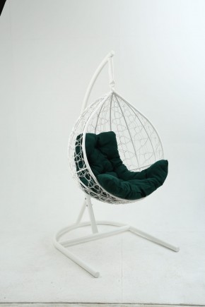 Подвесное кресло Бароло (белый/зеленый) в Верхней Салде - verhnyaya-salda.ok-mebel.com | фото