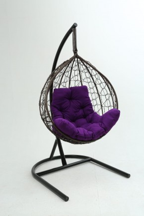 Подвесное кресло Бароло (коричневый/фиолетовый) в Верхней Салде - verhnyaya-salda.ok-mebel.com | фото