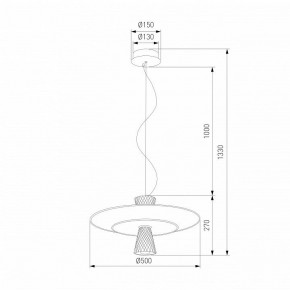 Подвесной светильник Eurosvet Titania 40029/1 LED белый в Верхней Салде - verhnyaya-salda.ok-mebel.com | фото 4