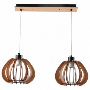 Подвесной светильник Imex MD.9012 MD.9012-2-P-BK+WOOD в Верхней Салде - verhnyaya-salda.ok-mebel.com | фото