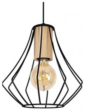 Подвесной светильник Imex MD.9050 MD.9050-1-P-BK+WOOD в Верхней Салде - verhnyaya-salda.ok-mebel.com | фото