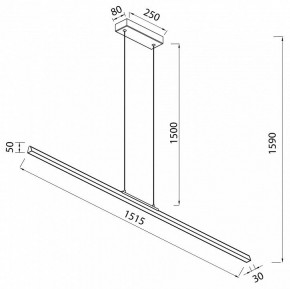 Подвесной светильник Mantra Lineal 8959 в Верхней Салде - verhnyaya-salda.ok-mebel.com | фото 3
