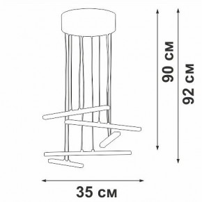 Подвесной светильник Vitaluce V3046 V3046-1/5S в Верхней Салде - verhnyaya-salda.ok-mebel.com | фото 5