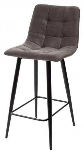 Полубарный стул CHILLI-QB графит #14, велюр / черный каркас (H=66cm) М-City в Верхней Салде - verhnyaya-salda.ok-mebel.com | фото