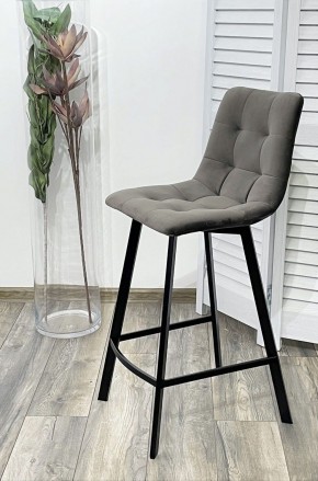 Полубарный стул CHILLI-QB SQUARE графит #14, велюр / черный каркас (H=66cm) М-City в Верхней Салде - verhnyaya-salda.ok-mebel.com | фото 2