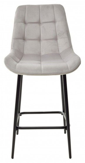 Полубарный стул ХОФМАН, цвет H-09 Светло-серый, велюр / черный каркас H=63cm М-City в Верхней Салде - verhnyaya-salda.ok-mebel.com | фото 5