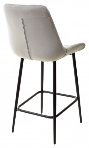 Полубарный стул ХОФМАН, цвет H-09 Светло-серый, велюр / черный каркас H=63cm М-City в Верхней Салде - verhnyaya-salda.ok-mebel.com | фото 6