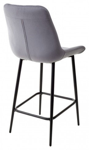 Полубарный стул ХОФМАН, цвет H-14 Серый, велюр / черный каркас H=63cm М-City в Верхней Салде - verhnyaya-salda.ok-mebel.com | фото 5