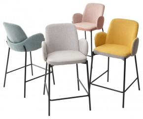 Полубарный стул NYX (H=65cm) VF106 желтый / VF120 серый М-City в Верхней Салде - verhnyaya-salda.ok-mebel.com | фото 2
