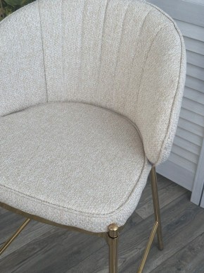 Полубарный стул WENDY TRF-11 светло-бежевый, ткань / золотой каркас (H=65) М-City в Верхней Салде - verhnyaya-salda.ok-mebel.com | фото