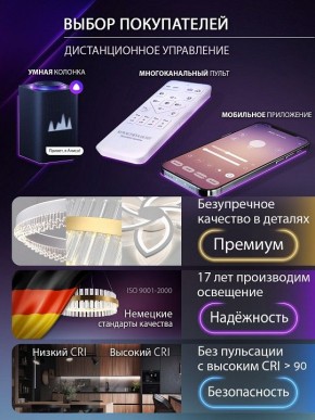 Потолочная люстра Natali Kovaltseva OLIMP LED SMART 84005 в Верхней Салде - verhnyaya-salda.ok-mebel.com | фото 8