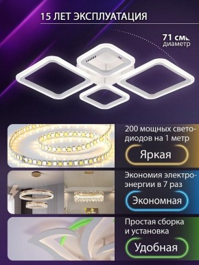 Потолочная люстра Natali Kovaltseva OPTI LED LAMPS 81108/1C в Верхней Салде - verhnyaya-salda.ok-mebel.com | фото 5