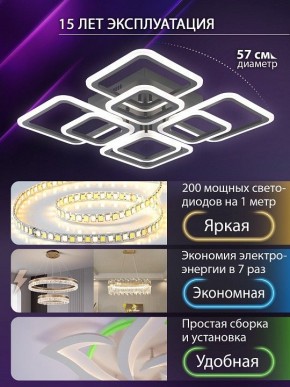 Потолочная люстра Natali Kovaltseva SPEKTR LED LAMPS 81108/5C в Верхней Салде - verhnyaya-salda.ok-mebel.com | фото 5