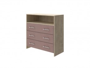 PROxSON Комод Varna (ЛДСП Бунратти+ткань Бунратти/Ultra Горячий шоколад) 90x40 в Верхней Салде - verhnyaya-salda.ok-mebel.com | фото