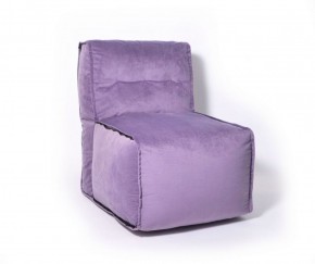 Прямое модульное бескаркасное кресло Комфорт (Фиолет велюр) в Верхней Салде - verhnyaya-salda.ok-mebel.com | фото