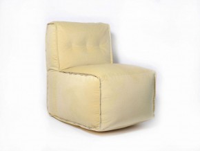 Прямое модульное бескаркасное кресло Комфорт (Желтый велюр) в Верхней Салде - verhnyaya-salda.ok-mebel.com | фото