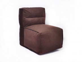 Прямое модульное бескаркасное кресло Комфорт (Шоколад велюр) в Верхней Салде - verhnyaya-salda.ok-mebel.com | фото