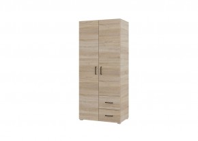 Шкаф 2-х створчатый с ящиками VICTOR (Сонома) в Верхней Салде - verhnyaya-salda.ok-mebel.com | фото