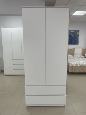 Шкаф 2-ств. с 2 ящиками "Бьянко" в Верхней Салде - verhnyaya-salda.ok-mebel.com | фото 3