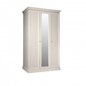 Шкаф 3-х дверный для платья и белья (1 зеркало) Амели штрих-лак (АМШ1/3) в Верхней Салде - verhnyaya-salda.ok-mebel.com | фото 1