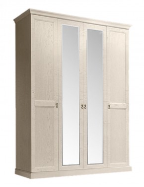 Шкаф 4-х дверный (2 зеркала) для платья и белья Венеция дуб седан (ВНШ1/4) в Верхней Салде - verhnyaya-salda.ok-mebel.com | фото