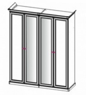 Шкаф 4-х створчатый (2+2) с Зеркалом "Патрисия" (караваджо) в Верхней Салде - verhnyaya-salda.ok-mebel.com | фото