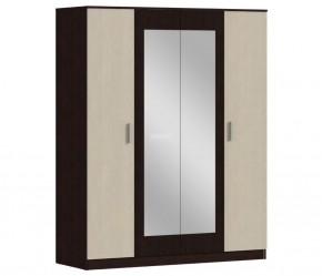 Шкаф 4х дверный с зеркалами Уют СБ-2750/1.Н (Венге/Паллада) в Верхней Салде - verhnyaya-salda.ok-mebel.com | фото 1