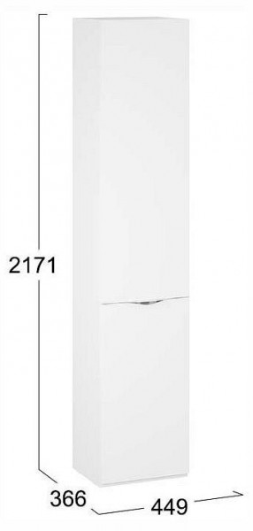 Шкаф для белья Глосс СМ-319.07.011 в Верхней Салде - verhnyaya-salda.ok-mebel.com | фото 4
