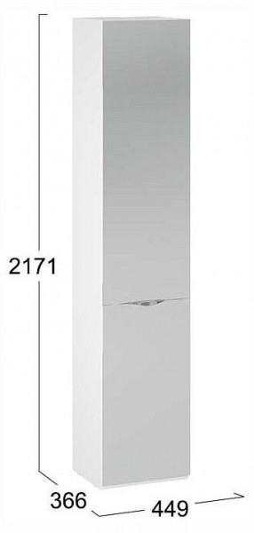 Шкаф для белья Глосс СМ-319.07.012 в Верхней Салде - verhnyaya-salda.ok-mebel.com | фото 4