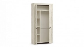Шкаф для одежды 33.18 "Лючия" (бетон пайн белый / венге / белый) в Верхней Салде - verhnyaya-salda.ok-mebel.com | фото 2