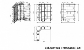 Шкаф книжный Мебелайн-32 в Верхней Салде - verhnyaya-salda.ok-mebel.com | фото 3