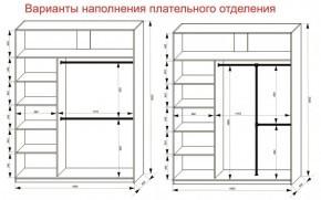 Шкаф-купе 1800 серии SOFT D6+D4+B2+PL2 (2 ящика+1штанга+1 полка) профиль «Капучино» в Верхней Салде - verhnyaya-salda.ok-mebel.com | фото 9