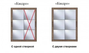 Шкаф-купе №19 Серия 3 Квадро (1500) Ясень анкор светлый в Верхней Салде - verhnyaya-salda.ok-mebel.com | фото 3