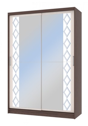 Шкаф-купе Флоренция 1,5 с 2 зеркалами в Верхней Салде - verhnyaya-salda.ok-mebel.com | фото 2